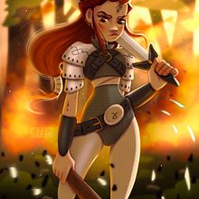 Il mio progetto del corso: Creazione di personaggi femminili in stile cartoon con Procreate. Projekt z dziedziny Trad, c, jna ilustracja, Ilustracja c, frowa, R, sunek c i frow użytkownika luciani142 - 19.09.2021