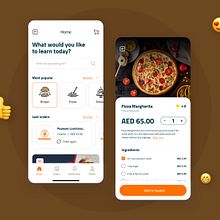 Restaurant app. UX / UI, e Design projeto de Yaser Nazzal - 19.09.2021
