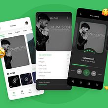 Music app. Design, and UX / UI project by Yaser Nazzal - 09.19.2021