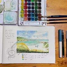 Mi Proyecto del curso: Cuaderno de viaje en acuarela. Traditional illustration, Watercolor Painting, Architectural Illustration, and Sketchbook project by Mercedes Maseda Pernas - 09.19.2021