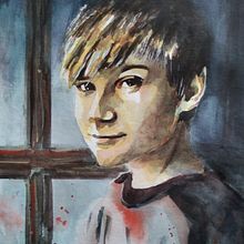 Mi "primer retrato". Fine Arts, Painting, Watercolor Painting, and Portrait Drawing project by Fernando Gigante Sánchez Cano - 09.16.2021