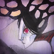 La Reina de los Horizontes Oscuros. Traditional illustration, Drawing, Watercolor Painting, and Editorial Illustration project by Cristina Pina Padilla - 09.22.2021