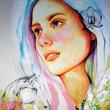 My project in Illustrated Portrait in Watercolor course. Projekt z dziedziny Trad, c, jna ilustracja, Sztuki piękne, Malarstwo, R, sunek, Malowanie akwarelą, Portret, R, sunek art, st i czn użytkownika linda_lin - 20.09.2021