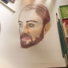My project in  Watercolor Portrait Sketchbook course. Un progetto di Pittura, Pittura ad acquerello, Disegno di ritratti e Sketchbook di Clarissa - 13.09.2021