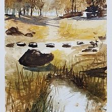 Mi Proyecto del curso: Paisajes naturales en acuarela . % Rosa Angélica Sánchez tarafından hazırlanan Güzel sanatlar, Tablo, Sulubo, Ve a Resim projesi - 09.19.2021