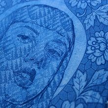 True blue. Een project van Borduurwerk y Traditionele illustratie van Bugambilo - 20.09.2021