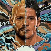 UFC 256 OFFICIAL POSTER. Traditional illustration, and Design project by Pedro Correa - 12.08.2020