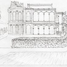 Pencil drawing of Labassa manor, Caulfield North - VIC Australia. Traditional illustration, and Architecture project by rguzman64 - 07.31.2021