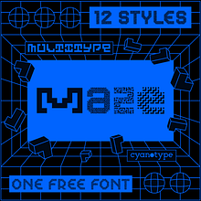 MultiType Maze (ONE FREE FONT). Un proyecto de Tipografía y Diseño tipográfico de Damián Guerrero Cortés - 21.09.2021