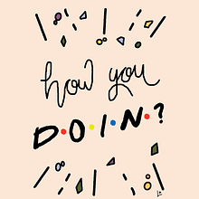 Projeto final Lettering: How you doin?. Projekt z dziedziny T, pografia, Liternictwo c, frowe,  Pismo dekorac i jne użytkownika Luiza Soares Bertalia da Fonseca - 21.09.2021