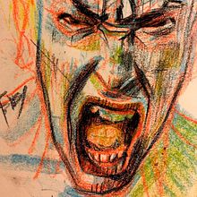 Grito. Traditional illustration project by Jaume Tenes - 09.21.2021