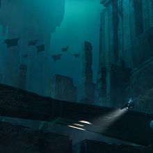 Underwater. Traditional illustration, Matte Painting, and Concept Art project by Carles Marsal - 09.21.2021
