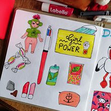 Mon projet du cours : Journal intime illustré : pratiquez au quotidien la pleine conscience. Un proyecto de Bellas Artes, Bocetado, Creatividad, Dibujo y Sketchbook de Douce Molina - 21.09.2021