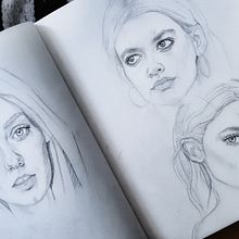 Mi Proyecto del curso: Sketchbook de retrato: explora el rostro humano. Projekt z dziedziny Sketching,  R, sunek, Portret,  R, sunek art, st, czn i Sketchbook użytkownika alonsoflavia1 - 21.09.2021