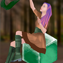 Mi Proyecto del curso: Pintura digital para personajes en Procreate. Design de personagens, Ilustração tradicional e Ilustração digital projeto de Leire Alonso - 21.09.2021