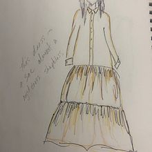 My project in Styling and Costume Design for a Stage Performance course. Fashion Design project by Melinda Hicks - 09.22.2021