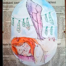 Ecce Homo. Painting, Traditional illustration, and Design project by Michaela Zormanova - 09.22.2021