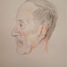 Mi Proyecto del curso: Cuaderno de retratos en acuarela. Painting, Watercolor Painting, Portrait Drawing, and Sketchbook project by Adriana - 09.22.2021