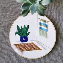 Tapices en perspectiva. Embroider, and Botanical Illustration project by Yahir Burgos-Solís (Antronauta) - 09.23.2021