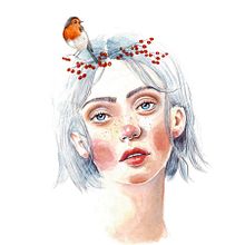 Mon projet du cours : Portrait illustré à l’aquarelle. Traditional illustration, Fine Arts, Painting, Drawing, Watercolor Painting, Portrait Drawing, and Artistic Drawing project by Aline Pallaro - 09.23.2021