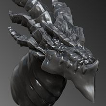 Deathwing busto 3D. 3D Modeling project by Sergio Gonzalez Garcia - 09.23.2021