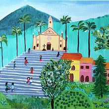 Meu projeto do curso: Guaramiranga . Traditional illustration, Painting, Acr, lic Painting, and Sketchbook project by Ana Victória Anselmo - 08.27.2021
