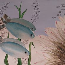 Il mio progetto del corso: Illustrazione di universi marini ad acquerello. Projekt z dziedziny Trad, c, jna ilustracja, Malowanie akwarelą, Ilustracja naturalist, czna i  Malarstwo użytkownika Patrizia Chine' - 23.10.2021