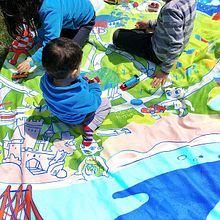 MANTAS de PICNIC ruth2mARTIST. Un progetto di Illustrazione tradizionale di Ruth Martínez - 23.09.2021
