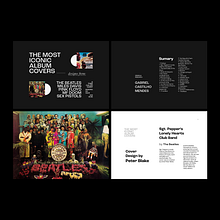 The Most Iconic Album Covers | Editorial Design. Un progetto di Design, Design editoriale, Graphic design, Design digitale e UX / UI di Gabriel Castilho Mendes - 20.09.2021