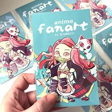 animeFANART - stickers demon slayer. Un proyecto de Ilustración tradicional de Ruth Martínez - 24.09.2021