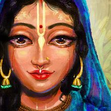 The pictorial portrait of a Saint. Digital Illustration, Portrait Drawing, and Digital Painting project by Brahmany Dasi - 09.24.2021
