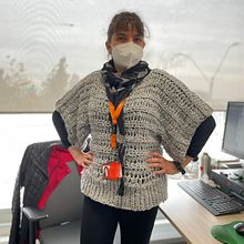 Sweater cuello bote mujer.  projeto de Carolina Gl - 24.09.2021