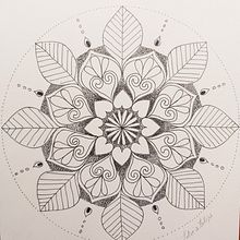 Meu projeto do curso: Mandalas da Harmonia. Drawing & Ink Illustration project by Silvia Filipe - 09.26.2021