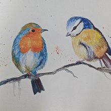 My project in Artistic Watercolor Techniques for Illustrating Birds course. Traditional illustration, Watercolor Painting, Realistic Drawing, and Naturalistic Illustration project by suman_bagde - 09.27.2021