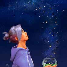 Proyecto final del curso: Retratos digitales de fantasía con Photoshop, por cotycasam_art. Traditional illustration, Drawing, Digital Illustration, Portrait Drawing, Digital Drawing, and Digital Painting project by Abigail Casariego - 09.20.2021