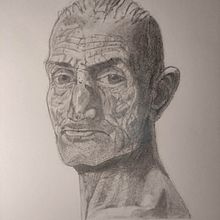 Mi Proyecto del curso: Retrato realista con lápiz de grafito. Un proyecto de Ilustración tradicional, Bellas Artes, Bocetado, Dibujo a lápiz, Dibujo, Dibujo de Retrato, Dibujo realista, Dibujo artístico y Dibujo anatómico de mai070365 - 27.09.2021