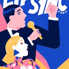 LIP SYNC PARIS. Traditional illustration project by Kim ROSELIER - 04.03.2020