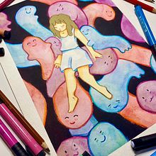 Mi Proyecto del curso: Ilustración en acuarela con influencia japonesa. Traditional illustration, Drawing, and Watercolor Painting project by Juan Antonio Cortes - 09.27.2021