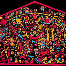 La fiesta de las imágenes en Los Andes. Projekt z dziedziny Trad, c i jna ilustracja użytkownika Alvaro Arteaga - 27.09.2021