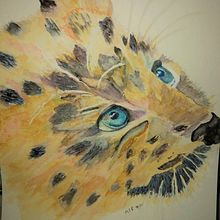 Leopard completed. Watercolor Painting project by Mary Lou Fisher - 09.27.2021