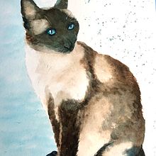 Expressive Animal Portraits course project . Watercolor Painting project by liliyaharpe - 09.27.2021