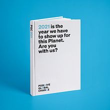 Positive Global Change, Agenda 2021. Design editorial, e Design gráfico projeto de Sergi Sala Studio - 28.09.2021