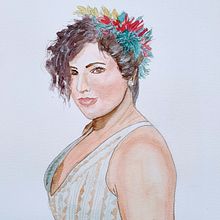 Mi Proyecto del curso: Retratos estilizados en acuarela. Un proyecto de Ilustración tradicional, Pintura y Dibujo de Retrato de Victoria Beresi - 27.09.2021