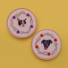 Dupla dinâmica bordada à mão. Embroider project by Paulo Rezende - 08.18.2021