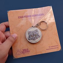 Chaveiro de gato. Embroider project by Paulo Rezende - 09.28.2021