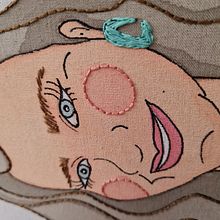 Meu projeto do curso: Criação de retratos bordados com aquarela. Painting, Watercolor Painting, and Embroider project by Ana Paula De Castro Sierakowski - 09.28.2021