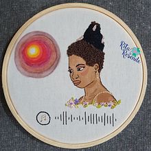 Meu projeto do curso: Criação de retratos bordados com aquarela . % Rita Resende tarafından hazırlanan Tablo, Sulubo, a Resim, Ve Nakış projesi - 09.29.2021
