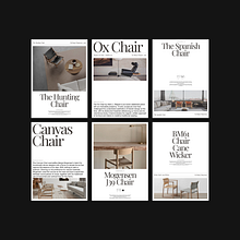 Interior visual exploration / Børge Mogensen & Hans J. Wegner. Un projet de Design , Webdesign, T, pographie , et Conception d'affiches de Andrea Jelic - 29.09.2021