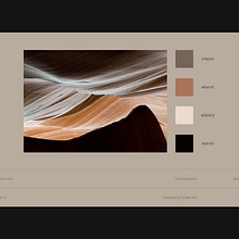  Sandstone visual direction exploration. Un projet de Design  , et Webdesign de Andrea Jelic - 29.09.2021