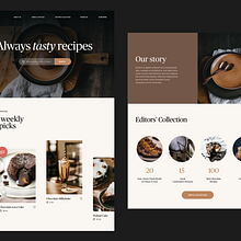 Web sections exploration. Un projet de Design  , et Webdesign de Andrea Jelic - 29.09.2021